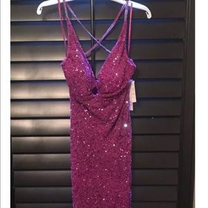 RARE Vintage! STUNNING! ‘SCALA’ Fully Beaded Purple Formal Gown! Sz M=7/8.